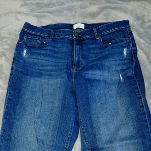 Loft high rise straight jeans size 14